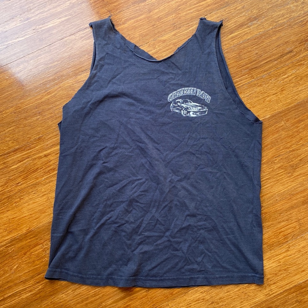 Vintage 90s muscle car tee cut off sleeves - size Small